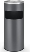 Stojący popielniczka z koszem 17L antracyt stal nierdzewna
