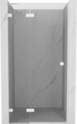 Mexen Lunar drzwi prysznicowe uchylne lewe 90 cm, transparent, białe - 834-090-000-20-00-L