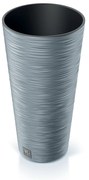 Donica ogrodowa okrągła Furu Slim 57 cm szary PROSPERPLAST