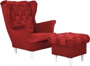 Fotel uszak z podnóżkiem Carol Family Meble