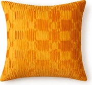 Marszczona poszewka dekoracyjna Jaspis - miodowa