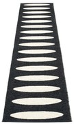 Czarny chodnik odpowiedni na zewnątrz 70x300 cm Ella Black – Pappelina