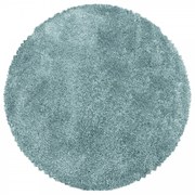 Dywan shaggy Fluffy Super Soft lazurowy 80 cm x 80 cm koło
