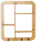 Półka ścienna Artid 2, bambus,52 x 10 x 59,5 cm