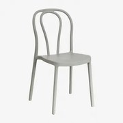 Zestaw 2 Sztaplowanych Krzeseł Ogrodowych Z Polipropylenu Mizzi Awokado - Sklum