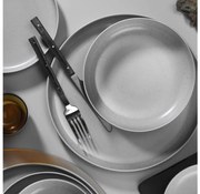 Zestaw obiadowy 16 szt. szary/porcelana