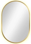 Złote lustro led w stylu glamour 95x40 cm L0-D44