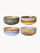 Handmade Earthenware Bowls 70's, Set of 4