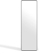 Lustro prostokątne aluminiowe - dł. 55 x wys. 170 cm - Chromowane - REFLEYA