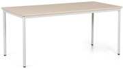Stół jadalniany TRIVIA, 160x80 cm, szara podstawa, brzoza