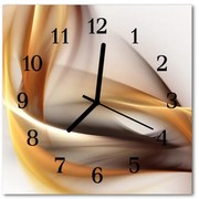 Zegar szklany kwadratowy Abstrakcja