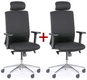Krzesło biurowe NED F 1+1 GRATIS, czarny