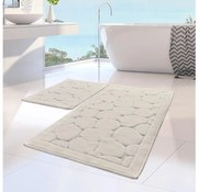 ZESTAW 2x Dywanik łazienkowy LINO 60/100 cm beżowy