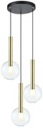 Potrójna lampa wisząca złota - K577- G3-W38