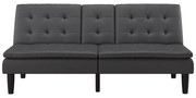 Szara rozkładana sofa z imitacji skóry 191 cm Maine – Støraa