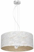 Lampa wisząca, biała, złota, okrągła SENSO White/Gold 3xE27