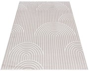 Kremowo - biały dywan w nowoczesny wzór S1-K64