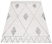 Dywan poliestrowy Berber ornament kremowy 80 cm x 150 cm