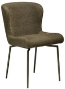 Tapicerowane krzesło w kolorze khaki Glam – DAN-FORM Denmark