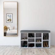 Szafka na buty do przedpokoju 10 par obuwia beton