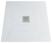 Brodzik z konglomeratu kwadratowy 90 x 90 DIAMO White