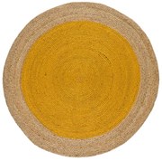 Musztardowo-naturalny okrągły dywan ø 120 cm Mahon – Universal
