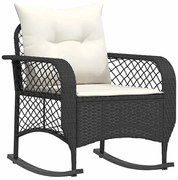 Bujane krzesło ogrodowe czarne S8-H72