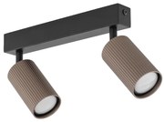 Oprawa punktowa TUNE 2xGU10/10W/230V czarna/brązowa