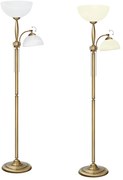 Lampa podłogowa mosiężna do salonu C-P2
