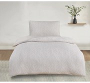 Beżowa żakardowa pościel jednoosobowa 140x200 cm Florida – My House