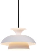 Lampa wisząca w stylu skandynawskim beżowa z białym wnętrzem - TitusSkandynawski Oswietlenie wewnetrzne