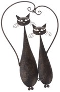 Dakls Metalowa dekoracja na ścianę Cats, 52 cm