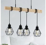 Eglo 44075 - Żyrandol na lince TOWNSHEND 4xE27/60W/230V