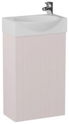 Zestaw Szafka z umywalką DIA 40 cm pudrowy róż półmat KROFAM