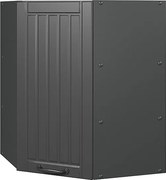 Szafka wisząca narożna ciemnoszary 57x34.1x72 fame-line