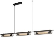 Nowoczesna lampa wisząca Ariana LED czarna – designerskie oświetlenie nad stół jadalniany