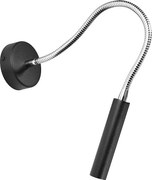 Kinkiety Nowoczesny Axil, Stal - 1 Źródło - L.8 X H.52 Cm - Czarny