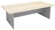 Stół konferencyjny do biura PRIMO GRAY, 240x120 cm, szary/brzoza
