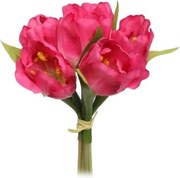 Kwiaty sztuczne wiązka Tulipan, różowy