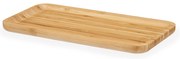 Bambusowy talerz na przekąski ORVA, 15 x 30 x 1,6 cm