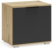 Szafka na buty CLIF ST-50 dąb artisan/antracyt HALMAR