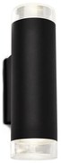 Brilo - LED Kinkiet zewnętrzny 2xGU10/4,7W/230V IP44 4000K czarny