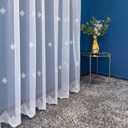 Firana haftowana dekoracyjna tiul Grek Jasmine orientalna wys. 180 cm