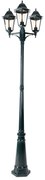 Zewnetrzna Rustykalna lampa zewnętrzna ciemnozielona 3-światłowa IP44 - New Orleans klasyczny/Antyczny Oswietlenie zewnetrzne