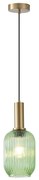 Żyrandol na lince 1xE27/15W/230V zielony 13 cm