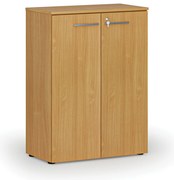 Szafa biurowa z drzwiami PRIMO WOOD, 800 x 420 x 1087 mm, buk