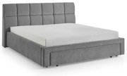 Szare tapicerowane łóżko dwuosobowe bez stelaża 180x200 cm Canyon – Meise Möbel