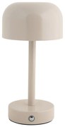 Kremowa lampa stołowa LED z metalowym kloszem (wysokość 24,5 cm) James – Leitmotiv