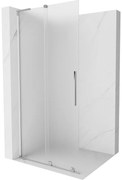 Mexen Velar L ścianka prysznicowa rozsuwana Walk-in 120 x 200 cm, szron 8 mm, chrom - 871-120-003-33-01