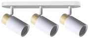 Biało-naturalna lampa sufitowa z metalowym kloszem 48x5.5 cm Claro – Candellux Lighting